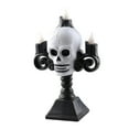 thumbnail image 2 of Niusricy Halloween Decoration LED Skulls, Realistic Human Fake Skeleton Skulls Head for Halloween Bar Table Decorations, 2 of 8