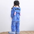 thumbnail image 3 of Pijama de una pieza de Disney Lilo & Stitch para adultos y niños, de peluche, de dibujos animados, Kigurumi, ropa de abrigo de invierno, regalo de Navidad., 3 of 6