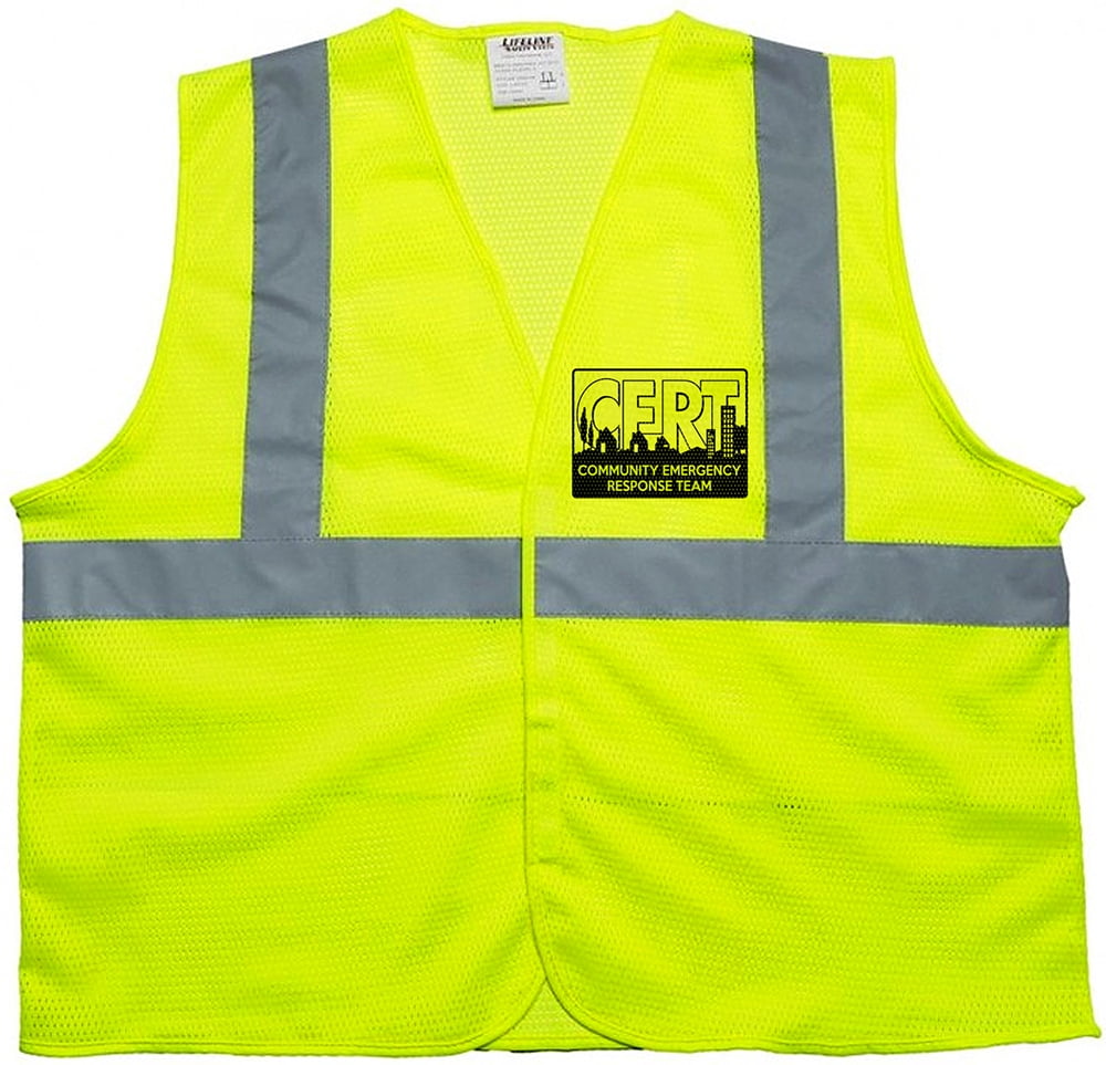 CERT Vest, Community Emergency Response Team vest, Preparedness, Safety Vest