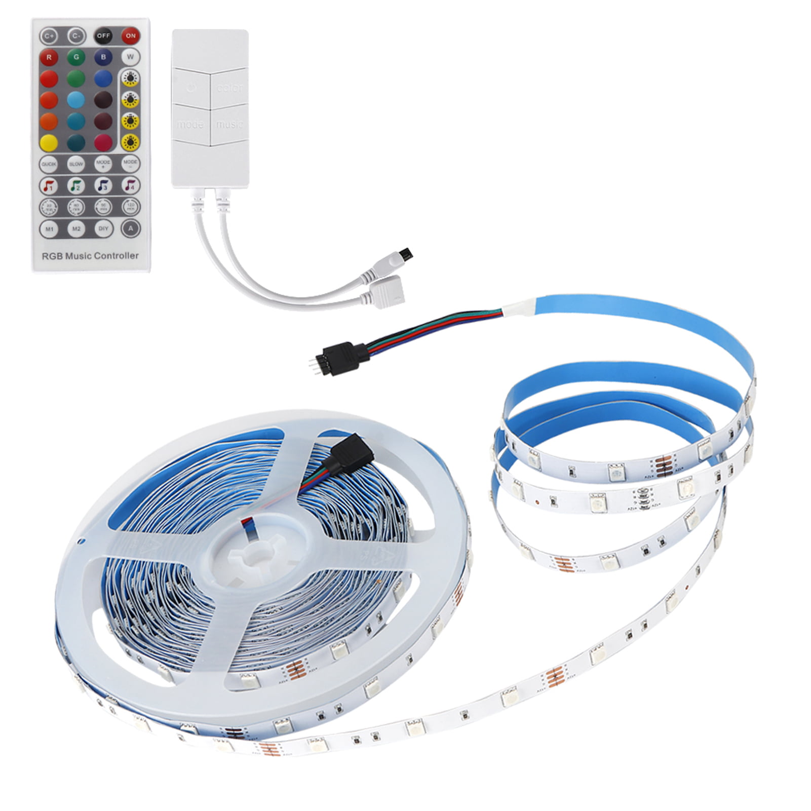 Details about   49FT 2835 SMD RGB Flexible LED Strip Light Fairy Light Room Party IR Remote USCC 