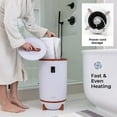 thumbnail image 6 of SereneLife Single Touch Towel & Blanket Warmer with Fragrant Disc Holder and LED Ring (Black,White), 6 of 8