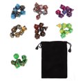 thumbnail image 2 of Dados multifacéticos, 49PCS Dados multifacéticos 7 Accesorios para juegos de dados de rol Artesanía superior, 2 of 8