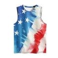 thumbnail image 5 of Fourth of July Tank Tops for Women Womens Memorial Day Tank Top Women American Flag Tank Womens Patriotic Blouses Women's Casual Independence Day Sleeveless Round Neck Tops, 5 of 5