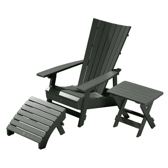 highwood® Manhattan Beach Adirondack Chair/Folding Side Table/Ottoman