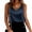 Dark Blue, variant on snowsong Sleeveless Shirts,Tank Tops for Women 2024 Women's Fashion Casual Vest V-neck Silk Satin Sleeveless Top Solid Camisole ,Summer Top,Tank Tops Loose Fit Black L