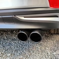 thumbnail image 4 of Exhaust Pipe Double Outlet Exquisite Workmanship Stainless Steel Curved Exhaust Pipe Tail Muffler Tip for Car, 4 of 8