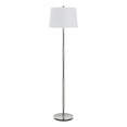 thumbnail image 2 of Siu 60 Inch Floor Lamp, Chrome Metal Pole w Finial Tip, White Shade, 2 of 8