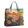 thumbnail image 2 of Funny Quilted Tote Bag for Women Reusable Aesthetic Canvas Bag Lightweight Large Capacity Foldable Fashion Unique Print for Shopping Work Travel, 2 of 3
