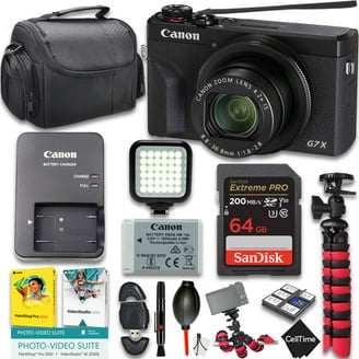 Canon PowerShot G7 X Mark II Digital Camera - Flip Screen, Bundles