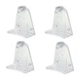 thumbnail image 4 of 10pcs Hold Down Brackets Clear Plastic Blinds Bottom Rail Holder Clips For 2 Inch Horizontal Blinds Window Shades, 4 of 5