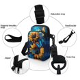 thumbnail image 5 of HELLHERO Sunflower and Calf Pattern Design Adjustable Strap Shoulder Bags for Adult Travel, Outdoor and Daily Use Small Crossbody Purse Polyester 4.33x1.97x7.09, 5 of 7