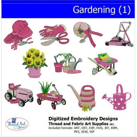 - Threadart Machine Embroidery Designs Gardening(1) CD