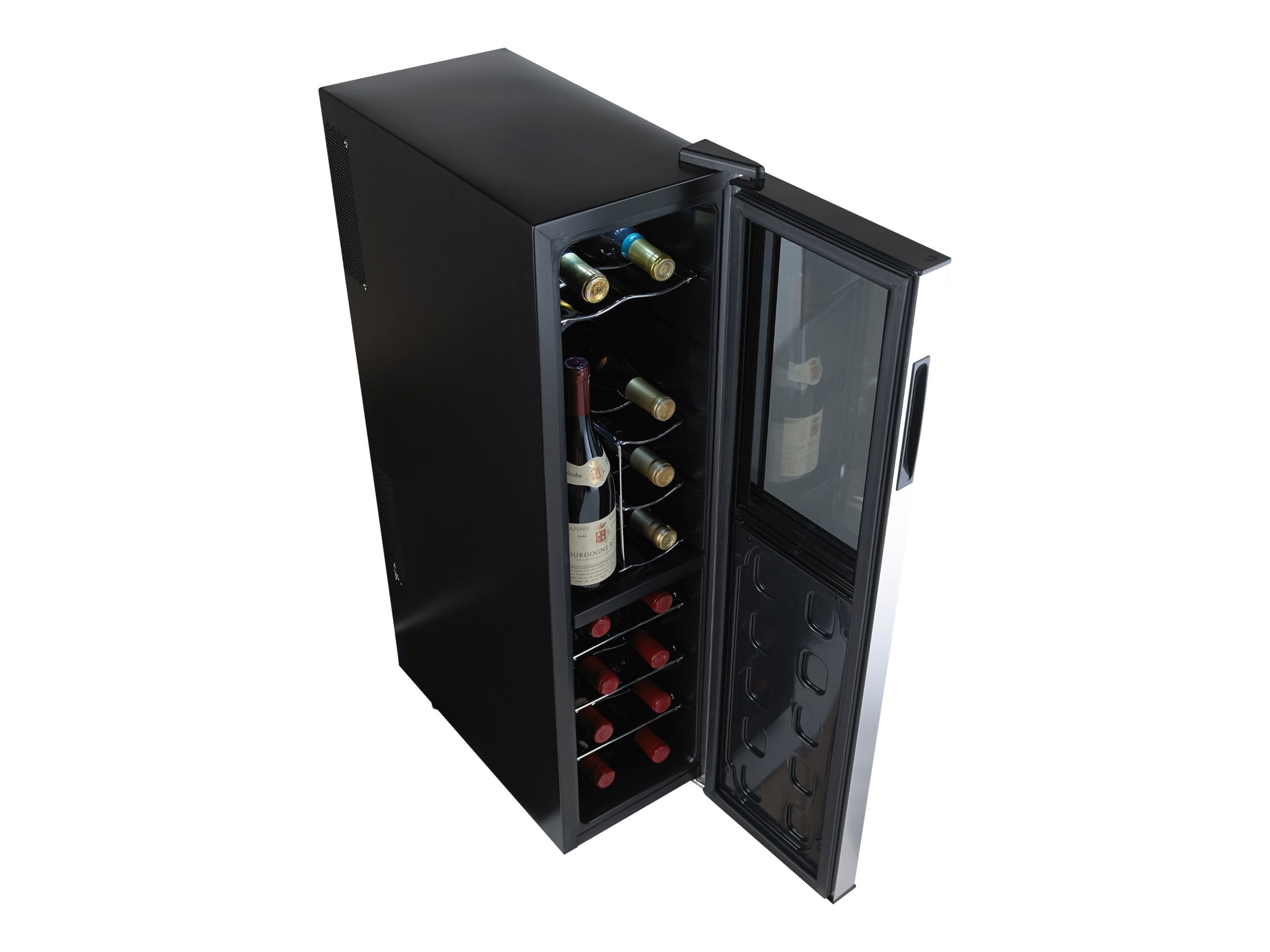Wine Enthusiast Silent Slimline wine cooler width 9.9 in depth