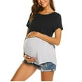 thumbnail image 1 of asdoklhq Maternity Clothes for Women,Women Pregnant Maternity Nursing Breastfeeding Top T-Shirt Blouse, 1 of 9