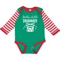 thumbnail image 3 of Inktastic Daddys Little Drummer Childs Music Boys or Girls Long Sleeve Baby Bodysuit, 3 of 5