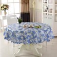 thumbnail image 3 of Wash-free Round Table Tablecloth Restaurant Oil-proof Tablecloth Waterproof PVC European Style Square Plant Flower Dining Table Coffee Table Cloth, 3 of 7