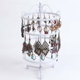 thumbnail image 6 of 144/72/48 Holes 4 Tiers Round Rotatable Display Earring Women Jewelry Stand Rack jewellery joyeros organizador de joyas New 128 holes B, 6 of 6