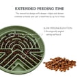 thumbnail image 3 of Slow feeder dog bowl, interactie puzzle pet bowl for small and large dogs, cats, puppies, promotes eating, preents choking, non-slip base, dishwasher safe, green, 3 of 6