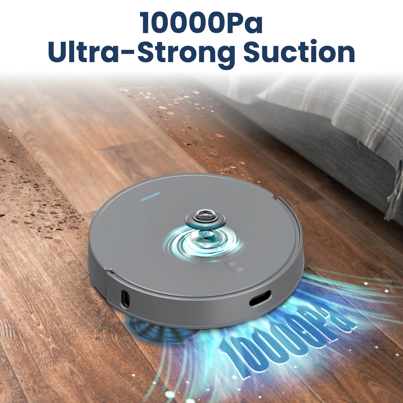 AIRROBO T25+ Robot Vacuum and Mop Cleaner, Gray photo 5