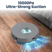 AIRROBO T25+ Robot Vacuum & Mops - Self-Empty, 75-Day Hands-Free, 10,000Pa Suction, Ultrasonic Carpet Detection, 240min Runtime