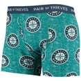 thumbnail image 4 of Men's Pair of Thieves Black/Teal Seattle Mariners Super Fit 2-Pack Boxer Briefs Set, 4 of 5