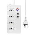 FZANJUN 8 Ports WiFi Smart Brazil Power Plug 4 Outlets 4 USB Charing