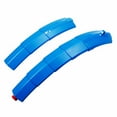 thumbnail image 2 of Worallymy Juego de guardabarros universal para bicicleta guardabarros delantero y trasero de plástico ABS con luz trasera color azul Worallymy JD735809431, 2 of 7