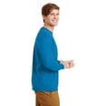 thumbnail image 4 of Gildan Ultra Cotton Men's Long Sleeve T-Shirt, Durable, Crewneck Classic Fit Tee, Sapphire, 3XL, 4 of 5