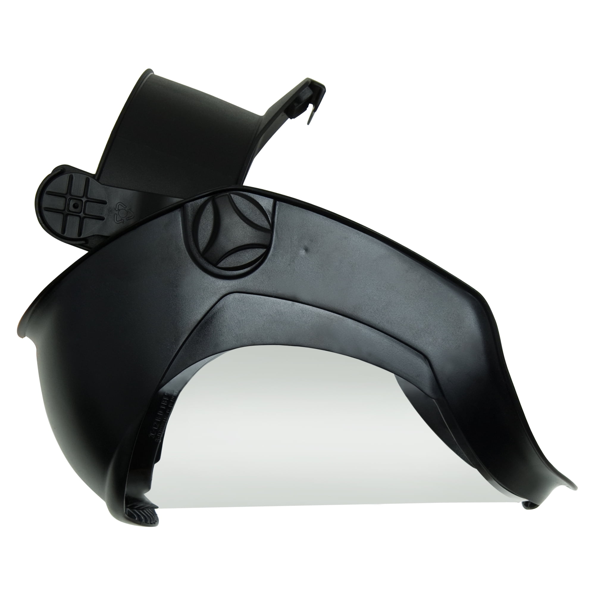 Uvex Bionic® Matte Black Face Shield with Hard Hat Adapter and Clear Polycarbonate Visor (S8505)