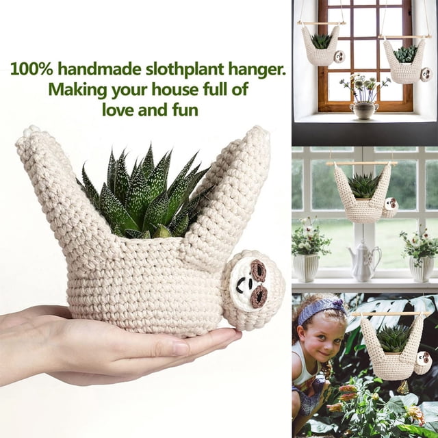 Sloth Sloth Hook Suitable For Succulent Pot Hanging Flower Pot Suitable For Lovers Home Flower Pot Lace Hook Storage Rack Flower Stand Indoor Heart Shaped for Metal Flower Stand Flower Pot for Resin