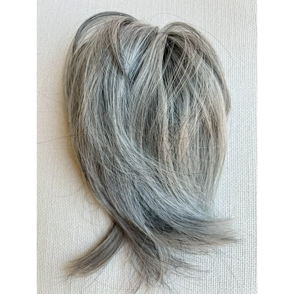 Gray Hair Piece Bun