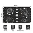 thumbnail image 5 of Black Gothic Sun Moon Hand Pattern Door Rugs,Washable Non Slip Door Mats Indoor,Decorative Door Mats,Entry Mat Indoor for Entrance,Bedroom,Kitchen,Bathroom,30"x17", 5 of 6