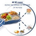 thumbnail image 3 of Hongkaii Electric Lunch Box, Portable Heating Lunch Box for Work with Power Cord,Self Heating Warmer Container,304 Food Grade Stainless Steel Container XY71-7257, 3 of 5