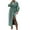 Green, variant on Womens Oversized Long Trench Coat Puff Long Sleeve Notch Lapel Wool Peacoat Trendy Winter Warm Button Down High Waist Overcoat(Pink,XL)