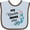 Blue and Chocolate, variant on Inktastic My Nana Loves Me Granddaughter Girls Baby Bib