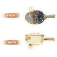 thumbnail image 3 of Masteelf  Plush Rhinestone Pin Table Tennis Racket Brooch Men and Women, 3 of 8