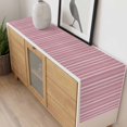 thumbnail image 3 of Pink Striped Cotton Linen Rectangle Table Runners 13"x90", Farmhouse Stripes Modern Vintage Coffee Table Runner Dresser Scarves Luxury Table Runners for Wedding Party Banquet Dinner Decor, 3 of 8