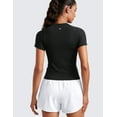 thumbnail image 2 of CRZ YOGA Seamless Workout Tops for Women Running Gym Athletic Yoga Short Sleeve Shirts, 2 of 5