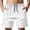 White, variant on AzureSilk Mens Athletic Shorts Running Shorts Workout Shorts Lightweight Gym Shorts With Pockets Mens Golf Shorts, Size S-3XL
