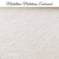 thumbnail image 6 of Cozy Line Victorian Medallion Matelasse Scalloped Edge 100% Cotton 2-Piece Twin Quilt Set, Ivory, 6 of 8