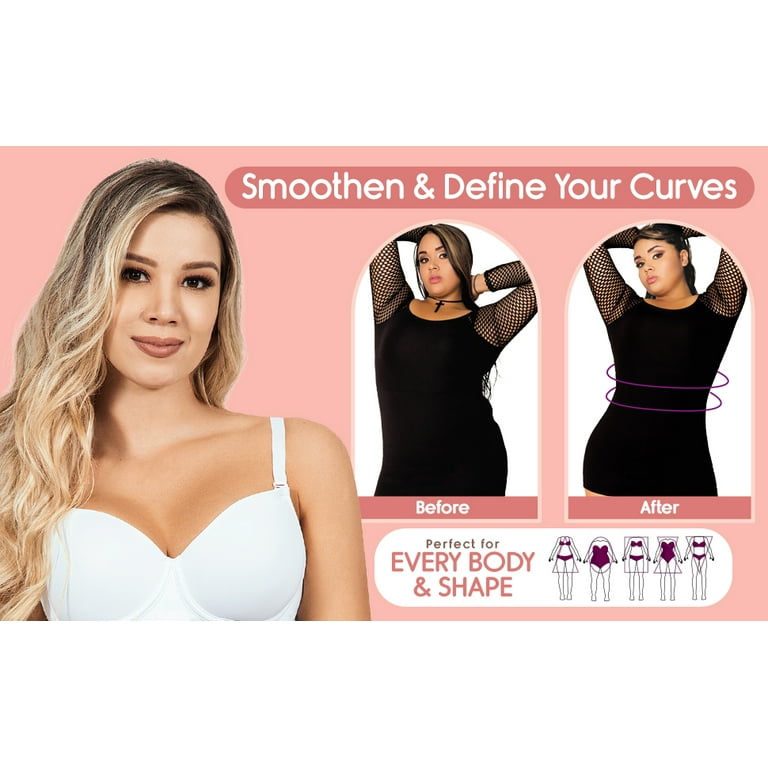 Lady Slim Fajas Colombianas Reductoras Y Moldeadoras para Mujer Underbust Latex Waist Trainer Hourglass Body Shaper for Women Black Blue S Walmart
