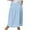Light Blue, variant on Pitauce Womens Plus Size Maxi Skirt Elastic Waist A-Line Long Skirt Summer Beach Casual Baggy Skirts with Pockets S-5XL