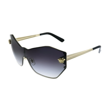 Versace 2182 Glam Medusa Shield Sunglasses 12528G Gold