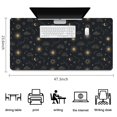 thumbnail image 5 of Long Mouse Pads for Desk,Black Sun Moon Star Cloud Diamond Desk Mats on Top Of Desks, Desk Mouse Pad Extra Large with 3mm Non-Slip Base and Stitched Edge for Gaming,Work,Home 47.3"x23.6", 5 of 5