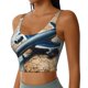 thumbnail image 2 of Balery Airplane World Map Adventure Sujetadores deportivos con espalda cruzada para mujer, acolchados, sin costuras, de alto impacto, ideales para yoga, gimnasio, entrenamiento y fitness.-Small, 2 of 8