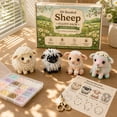 thumbnail image 4 of Tiny 3D Beaded Animal DIY Kit – Beginner Friendly Handmade Bead Art Set, Cute Mini Animal Decor Gift for Craft Lovers Sheep, 4 of 6