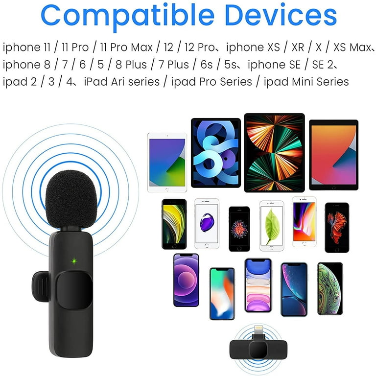 Wireless Mini DI, Wireless Lavalier Microphone System for iPhone