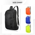 thumbnail image 3 of Compact Foldable Outdoor Backpack, Ultra Light Travel Day Bag Water Resistant Packable Rucksack for Hiking Camping Commuting Emergency Use, Yellow Multiple Colors, 3 of 8