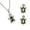 I, variant on Fiaya Women Turtle Cubic Zirconia Jewelry Set of 3, Sea Animal Crystal Necklace Earring Set, Jewelry Accessories for Women Anniversary Gift (E)