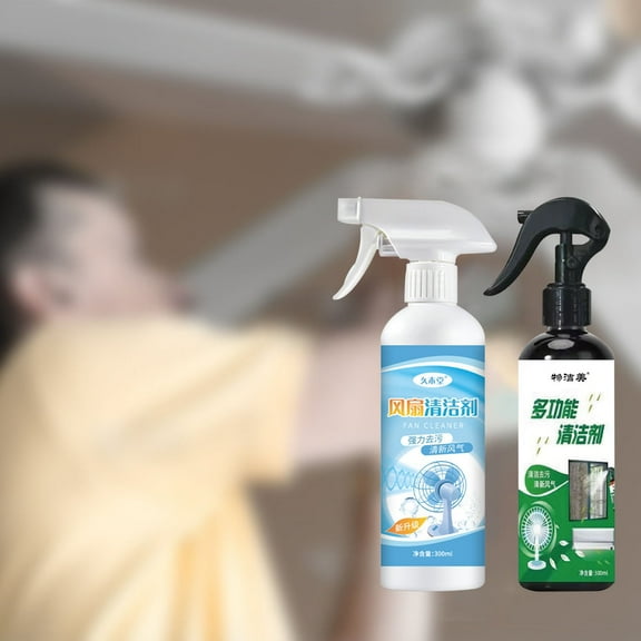 VWRXBZ 300ml Multi-Function Fan Cleaner Spray, Cleaning for Fan Air Conditioner Window Screen, No Disassembly Easy Water Wash Dust Remover, Home Cleaning Tool for Table Ceiling Floor Fans